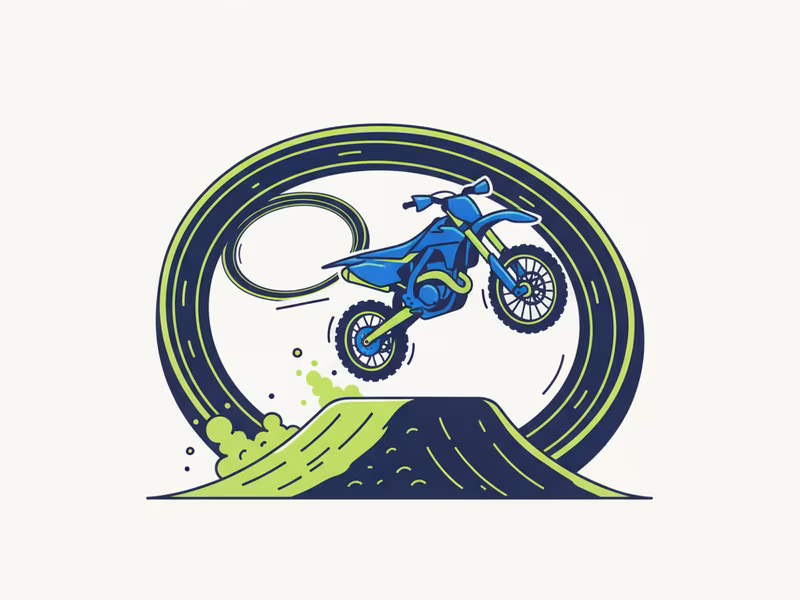 Trials and platforming illustration